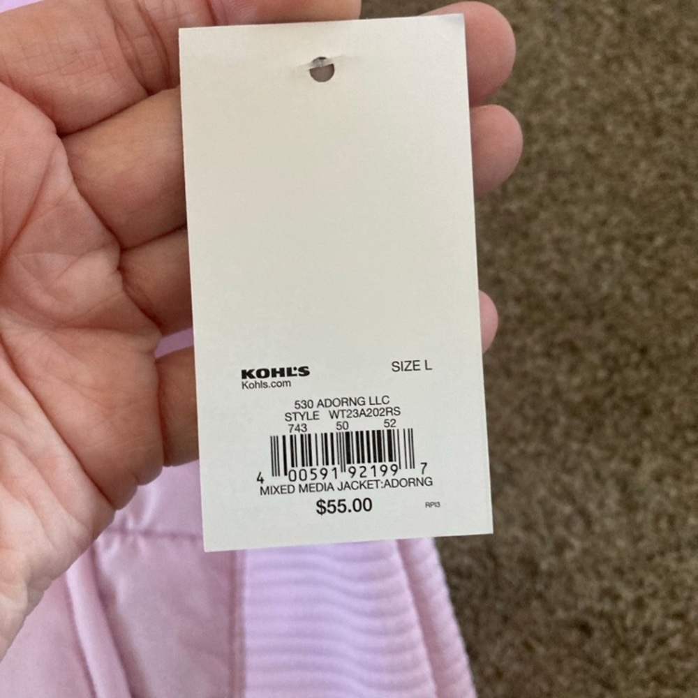Tek Gear Light Pink Women's Jacket NWT - Picture 2 of 5